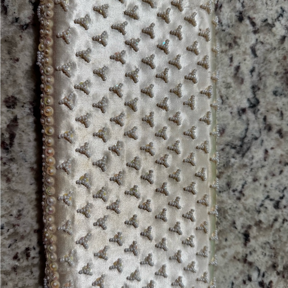 1960 La Regale Golden Beaded Handbag Evening Clutch Handmade in Hong Kong - Picture 4 of 11